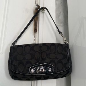 Vintage coach mini baguette bag